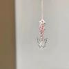 Sweet Super Fairy Ice Through Butterfly Flower Pendant Spring New Gentle and Fresh Temperament Butterfly Mobile Phone Chain Keychain