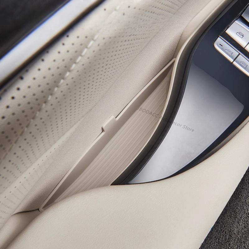 For BYD DENZA D9 2025 2026 Car Door Inner Handle Bowl Storage Pad Silicone Anti-scratch Side Door Storage Groove Mat Accessories