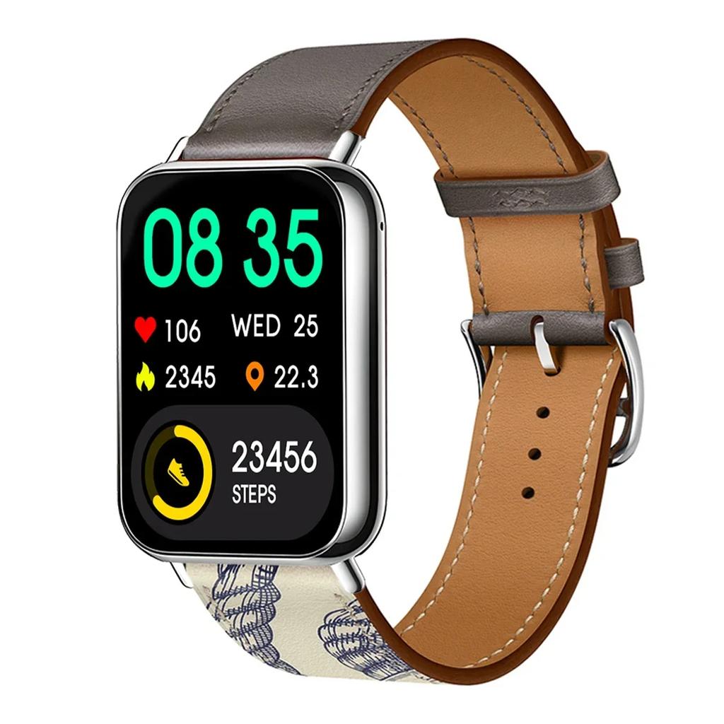 Leather Loop Strap for Redmi Watch 5 Watch 4 Band for Xiaomi Mi 9 Pro Active Wristband Bracelet Mi Band 8 Pro Correa Accessories