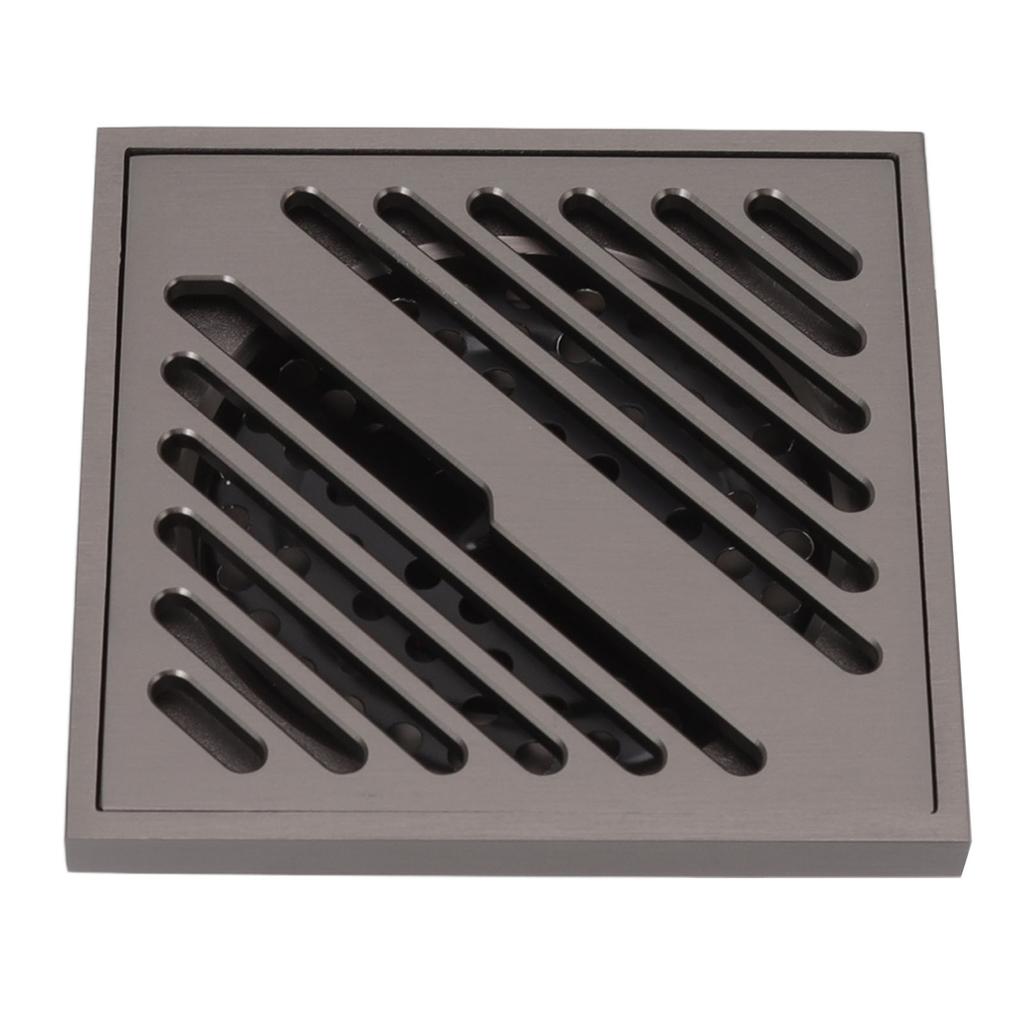 Square Shower Floor Drain Extra Thick Stainless Steel Bathroom Floor Drain for Home Kitchen Accessories Gray