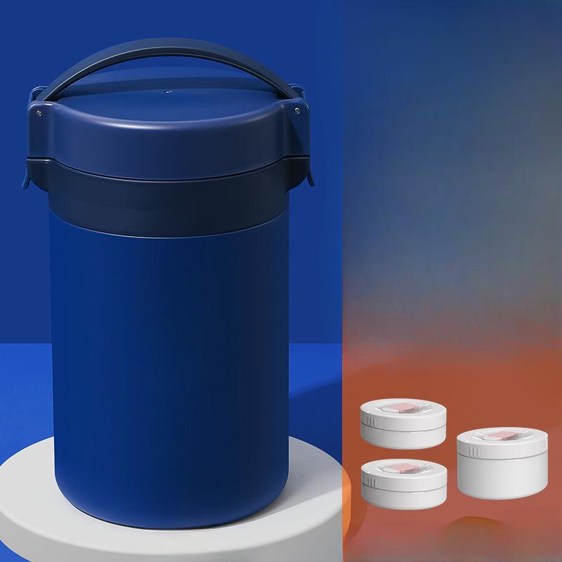 

Изолированный ланч-бокс, подарок на фестиваль середины осени, изолированная бочка из нержавеющей стали, бытовой студенческий портативный многослойный ланч-бокс. 2L