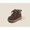 Kids Vintage British Style Soft Sole Low Top Ankle Boots Unisex Children Casual Shoes