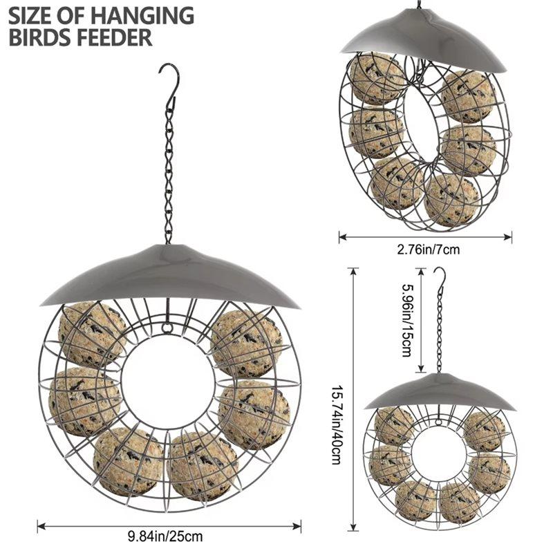 A96I-Hanging Fatball Energy Ball For Bird Feeder Outdoor Field For Bird Lovers Garden Food Dispenser For Mix Blends