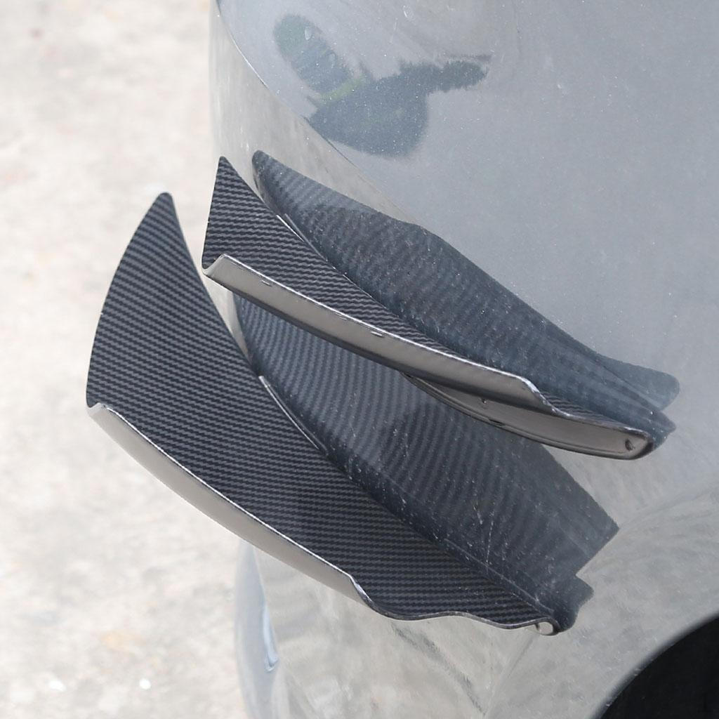 4pcs/Set Universal Carbon Fiber Front Body Spoiler Canards Splitter Kits