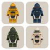 Compatible Minifigure Swat Doll Moc Bomb Squad Armor Third Party Military Eod Suit Accessories