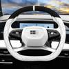 Galaxy L7/L6 Suede Steering Wheel Cover: Ultra-Thin, No-Sew, Winter-Ready.
