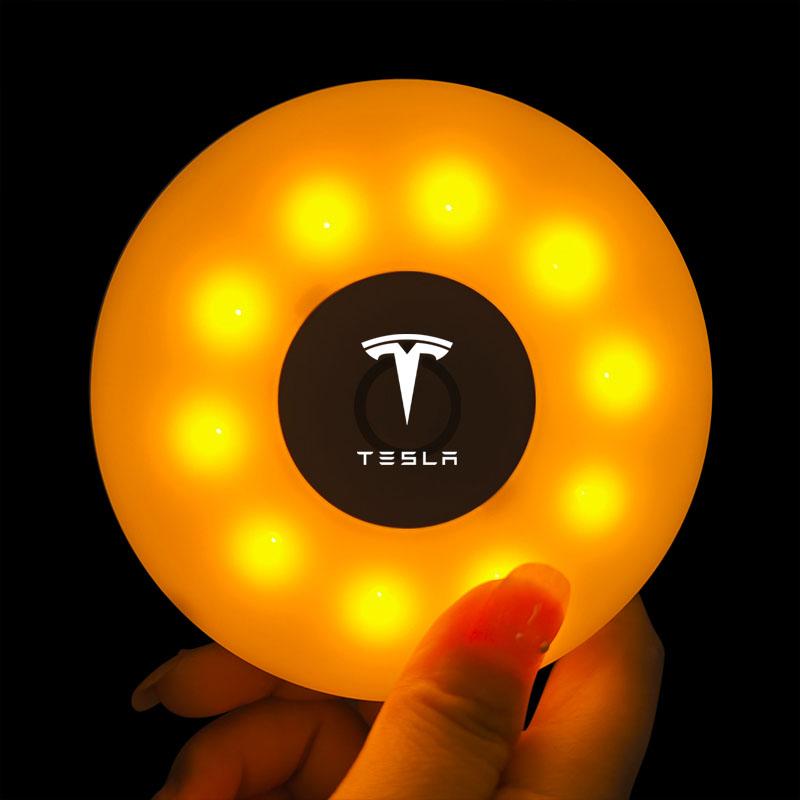 LED Touch Light Wireless Car Interior Lighting Auto Roof Ceiling Reading Lamp For Tesla Model 3 Model S Model X Y Roadster Performance
