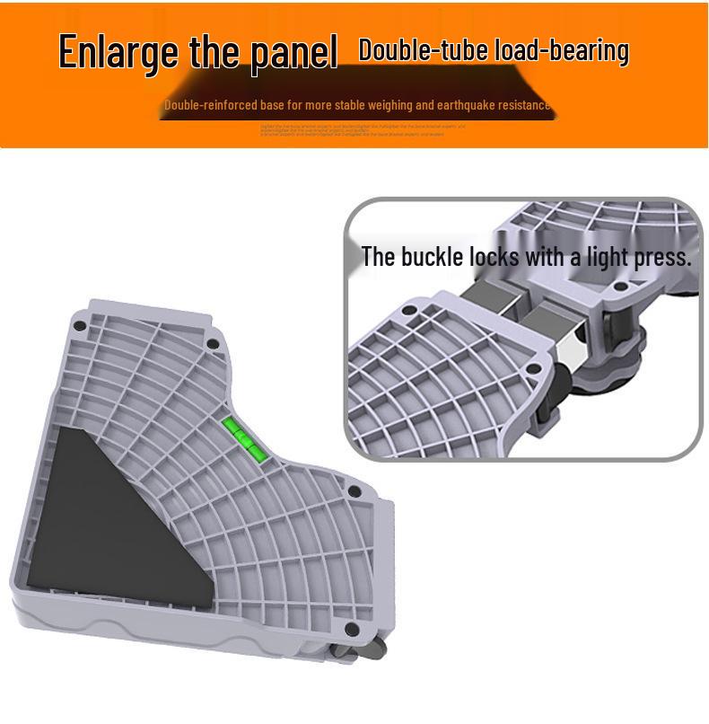 Adjustable Appliance Base Stand: Mobile, Ventilated, Moisture-Proof Refrigerator & Washer Rack