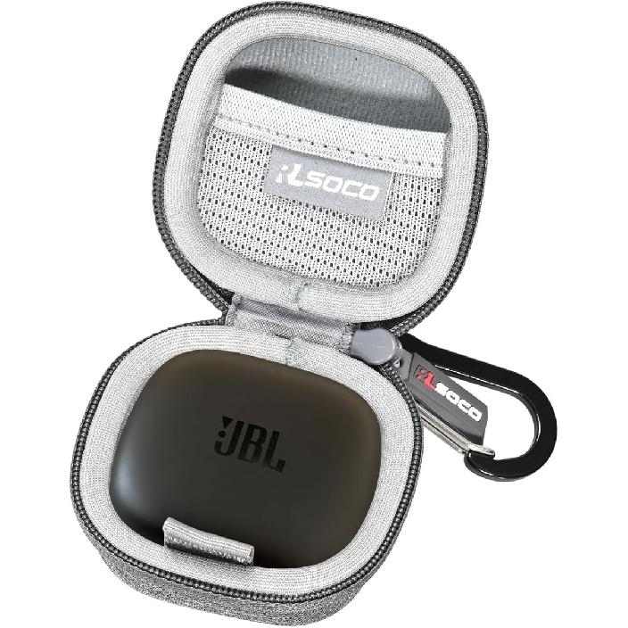RLSOCO Carrying Case for JBL Tune 225TWS/Tour PRO+/Live PRO+ True Wireless Earbud Headphones - Black (Case Only)