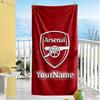 Arsenal Customize Your Name Beach Towel Soft Durable Quick-Dry Suitable for Swimming Gym Camping Yoga Vacation