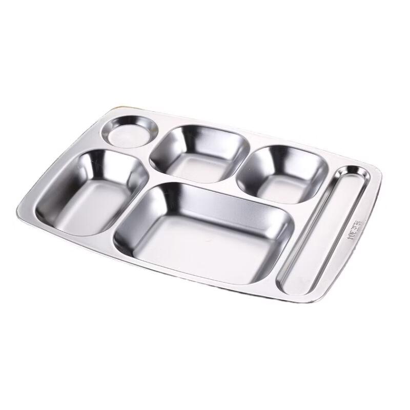 Qianxing 304 Stainless Steel Kids Divided Meal Plate Set