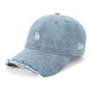 9TWENTY MLB LA Washed Denim Size 920 LOSDOD DAMAGED 14745092 NER37C5328 Cap, M/L, WASDEN,