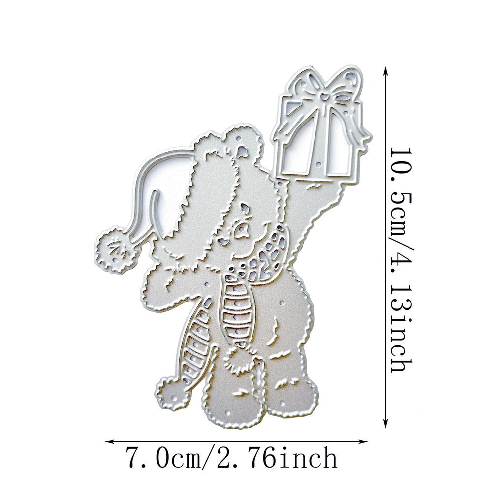 Bär Geschenkbox Metall Stanzformen Scrapbooking Schablone Stanzteile Kartenprägung DIY Fotoalbum Vorlage Form Dekoration