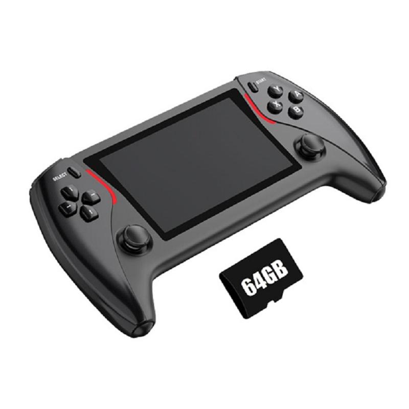 

2025+PROJECT X PRO Handheld Video Game Console 64G+15000 Games 4.3-Inch Display 3D Stereo Sound Support 20+Simulators B чорний