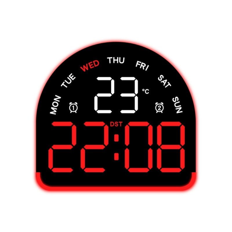 Digital Alarm Clock for Bedroom Desk Clock for Living Room Bedroom with Large Number,Dimmer,Loud Alarm Temperature