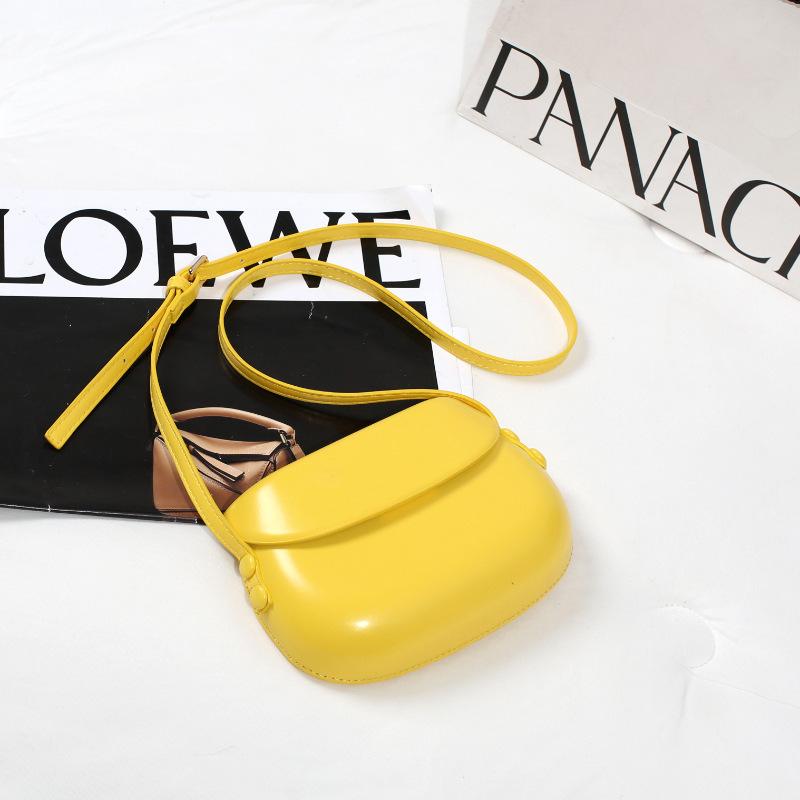 Pressure Shell Bag, Candy Color Saddle Bag, Women'S Fashion Versatile Small Square Bag, Solid Color Mobile Phone Bag, Shoulder Messenger Bag.
