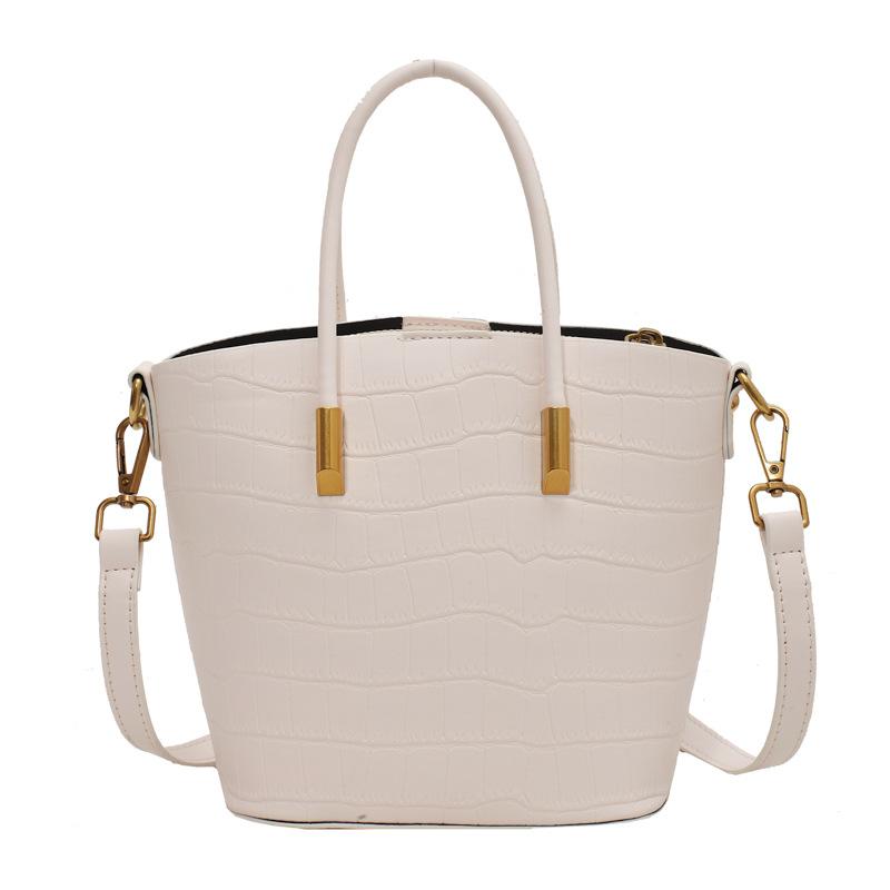 Handbag work small bag new trendy fashion retro versatile shoulder crossbody premium texture bucket bag