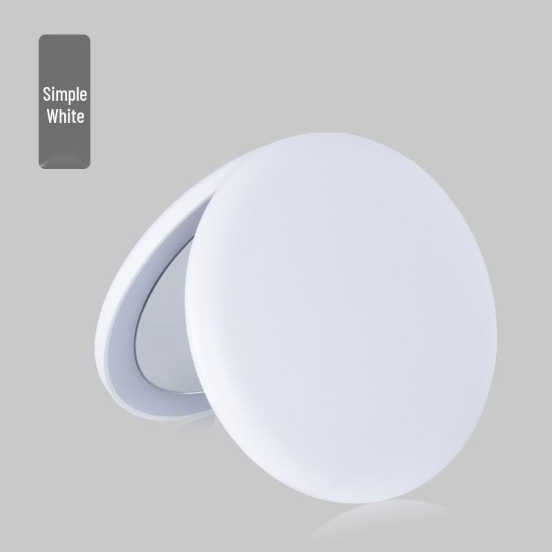 

Portable LED Lighted Makeup Mirror with Logo: Foldable, Round, and Magnifying.