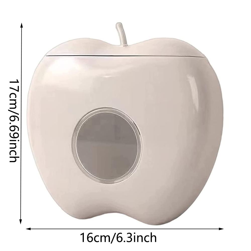 

New 2Pcs Multi-functional Punch-Free Hanging Plastic Wrap Storage Box (Apple-Grey)
