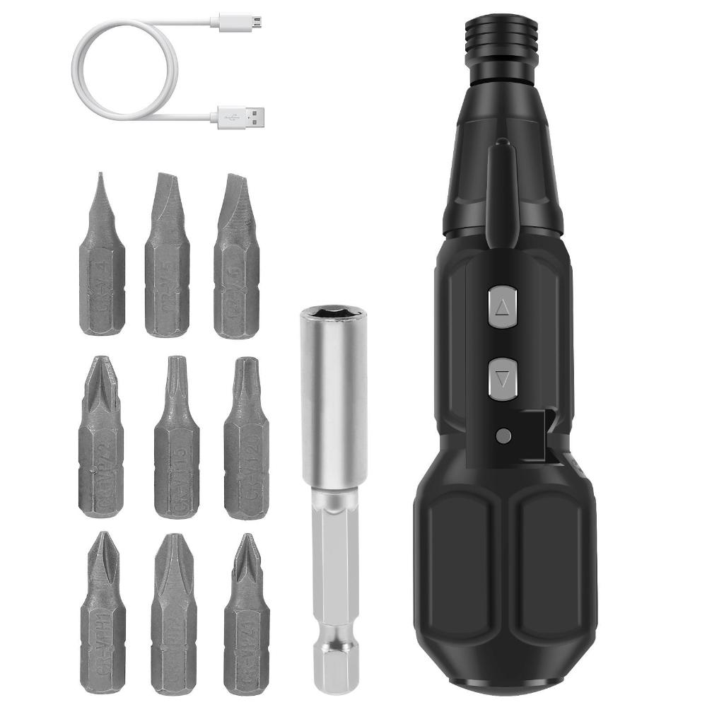 High Quality Power Screw Drivers Portable Automatic Multifunctional 3.6v Mini Cordless Power Screwdriver Sets with 9 Batch Heads