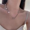 Pig Nose Simple Temperament Beads Irregular Texture Gravel Splicing Necklace Neck Chain Hip Hop Collarbone Chain Jewelry Women