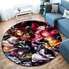 Classic Japanese-style Cartoon Demon Slayer Round Rug, Home Soft Decorative Anti-slip Yoga Mat and Chair Mat, Outdoor Floor Mat Carpet K23