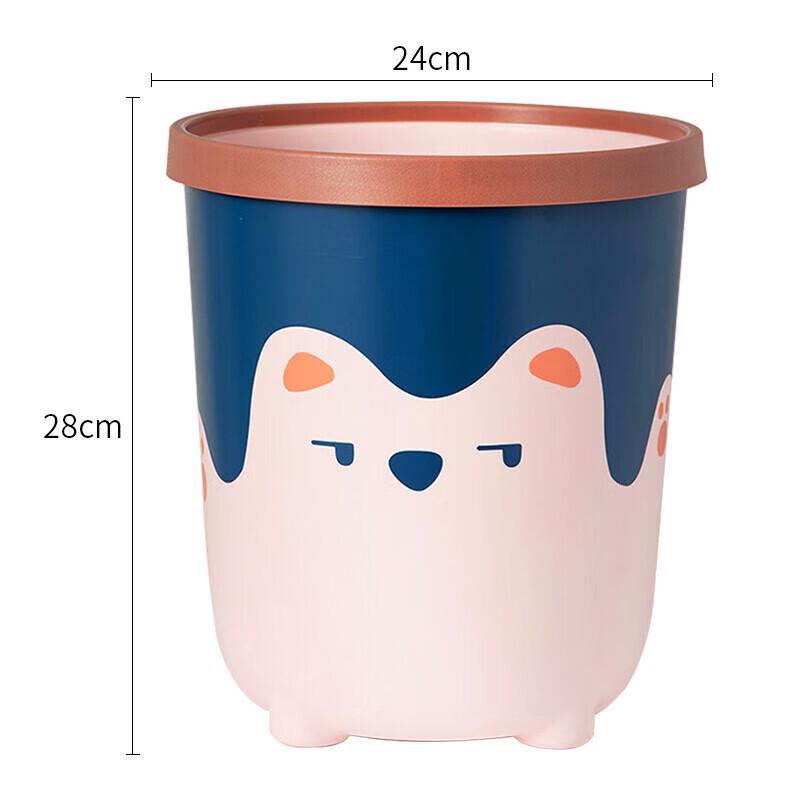 MENGTING Creative Cartoon Pressure Ring Trash Can
