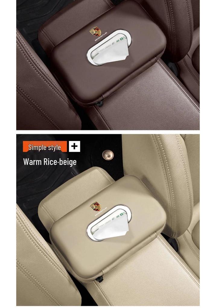Porsche Cayenne/Macan/Panamera/718/911 Car Tissue Holder