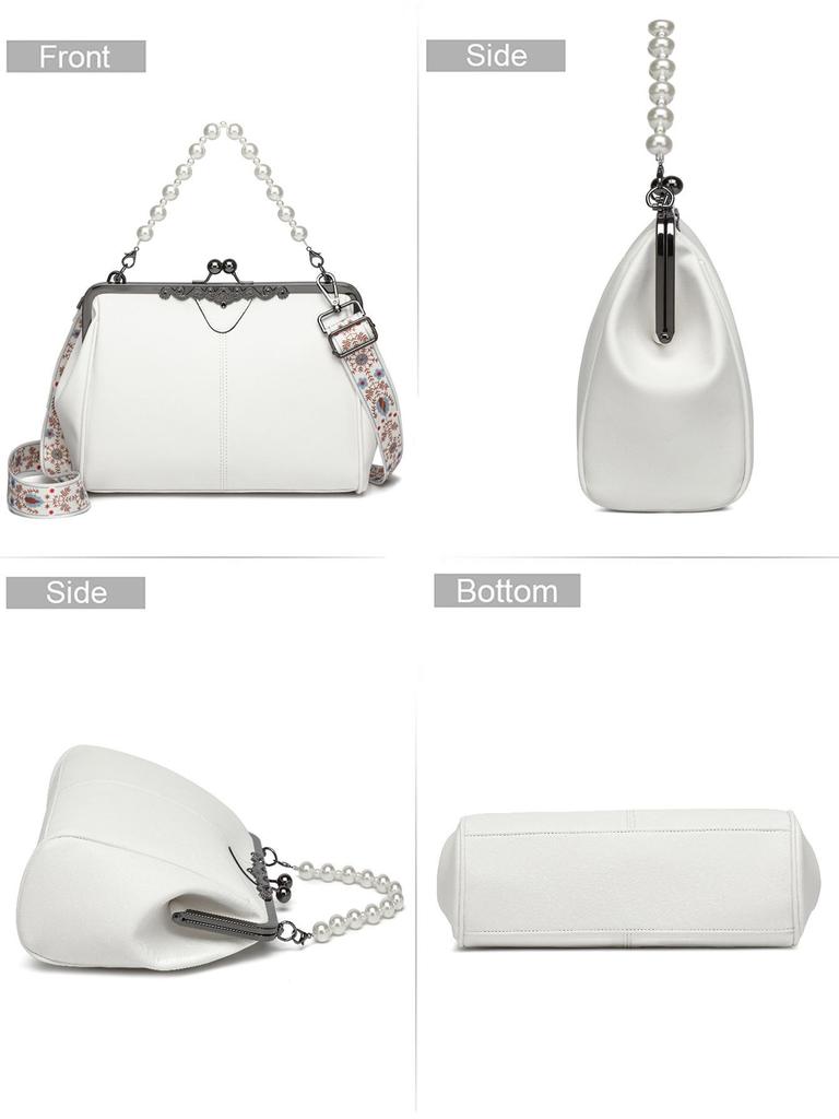 Borsa a Mano Versatile da Donna Europea e Americana Vintage 2025 - Stile a Spalla Singola e Crossbody