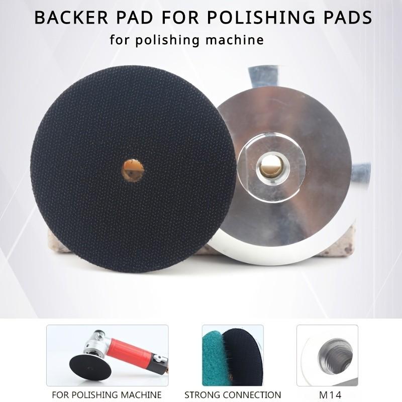 4" M14 Aluminum Backing Plate – for Hook-and-Loop Polishing Pads, Low-Speed Grinders Only