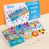 Montessori Logarithmic Board Magnetic Fishing Game Wooden Kids Digital Cognition Toy for Toddlers Sensory Training Use