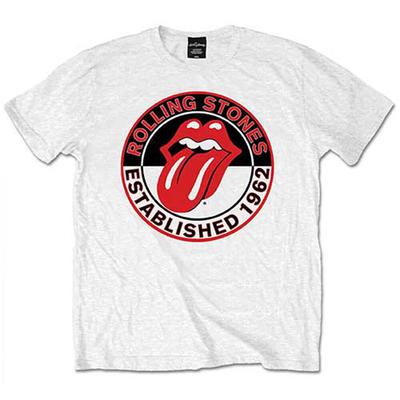 Rolling Stones T-shirt Geschat 1962 Officieel Wit Nieuw