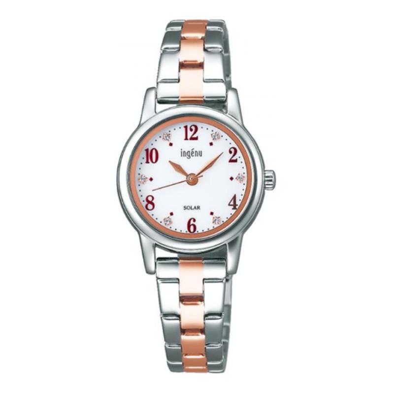 

SEIKO Alba Series 50m Waterproof Solar Quartz Steel Strap Women s Watch White Dial AHJD406