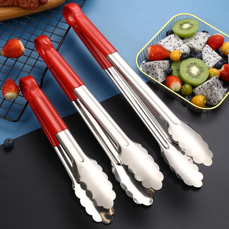 9/12/14Inch Stainless Steel Food Clip Kitchen Restaurant Baking Bread Clip Multifunctional Barbecue Clip Steak Clip