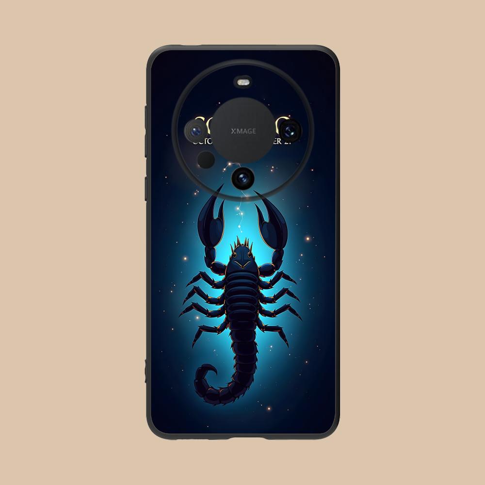 

Zodiac Sign Scorpio Phone Case for Huawei Mate 60 50 40 30 20 10 Pro Plus Lite E 5G Soft TPU Shockproof Cover Huawei Mate 10 Lite