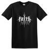 Faith Graphic Design T Shirt Vintage Heavy Metal Art Tee Religion Style