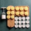 Mid Autumn Festival Moon Cake Mould 50g Tłoki Narzędzia cukiernicze Narzędzie do Moon Cake Prasa ręczna Forma