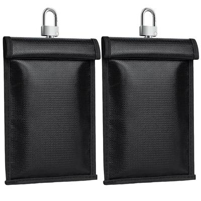 Signal Shielding Bag Fireproof Cell Phone Shielding Pouch Waterproof RFID Blocking Faraday Pouch for Privacy Protection