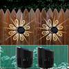 2Pack Solar Garden Light Outdoor Sidewalk Light Patio Fence Lights Lawn Landscape Light  Deck Lights Plum Blossom Shadow Decor