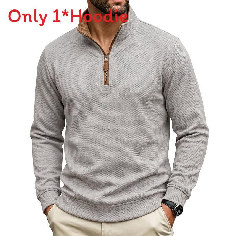 Winter Mens Hoodie With Zipper And Heavy Polyester Blend For Casual Outdoor Wear