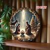 Metal Poster Wall Art Christmas Bethlehem Star Holy Family Home Decor