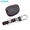 Leather Car Key Cover Bag For Renault Clio Symbol 2006 2007 2008 Kangoo Master Remote Fobs Shell Protector Case Auto Accessories