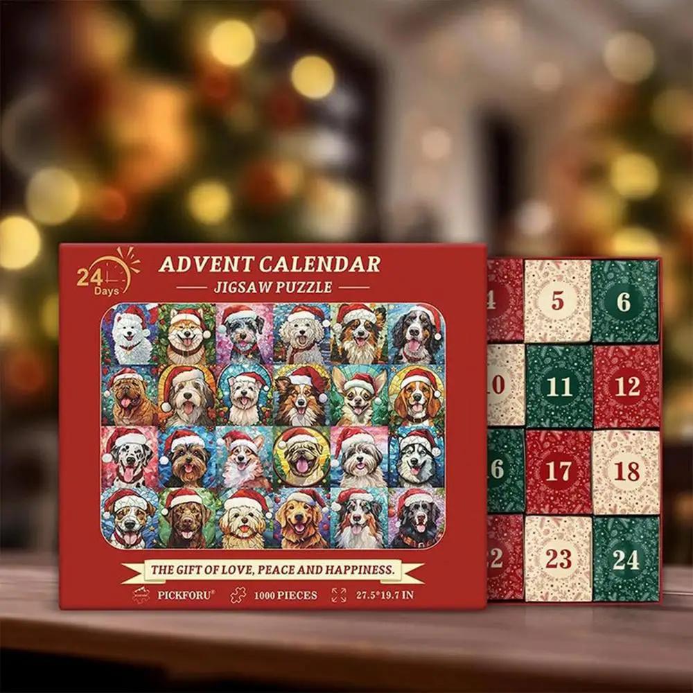 Happy Christmas Cats Advent Calendar Jigsaw Puzzle Cat Christmas Puzzle Calendar Christmas Cat Countdown Puzzle Calendar