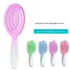 Eco Friendly Spiral Detangling Hair Brush Soft Massage Bristles Non Slip Handle For Curly Hair Styling Daily Use