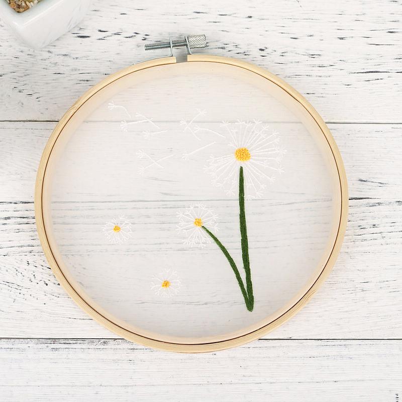 Feiyang Transparent Yarn Embroidery Diy Handmade Embroidery Material Package, Needle And Thread Set