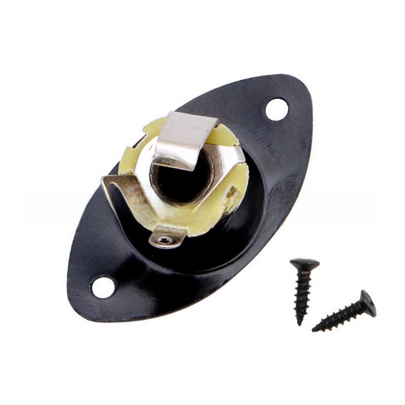 Oval Electric Guitar/Bass Audio Output Jack 6.35mm