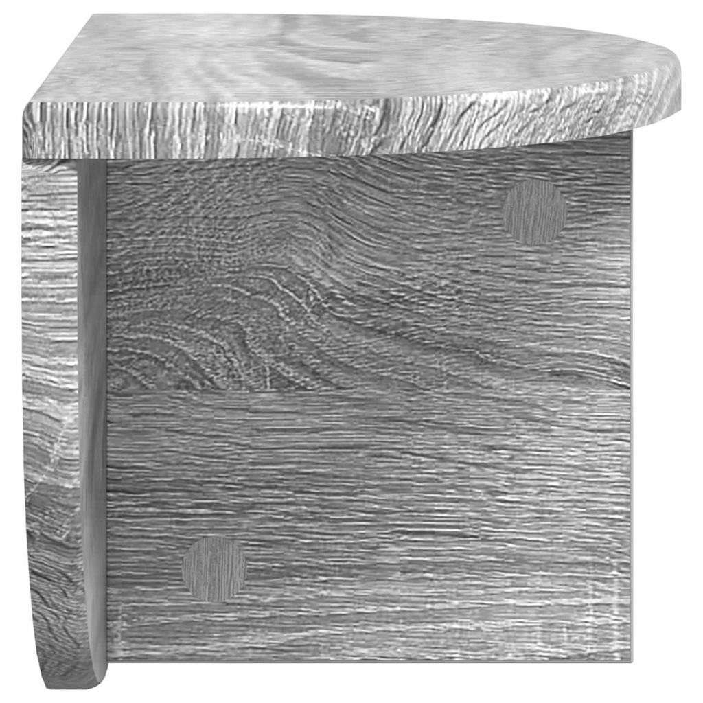 Wall Shelf Grey Sonoma 38 x 19 x 19 cm Engineered Wood