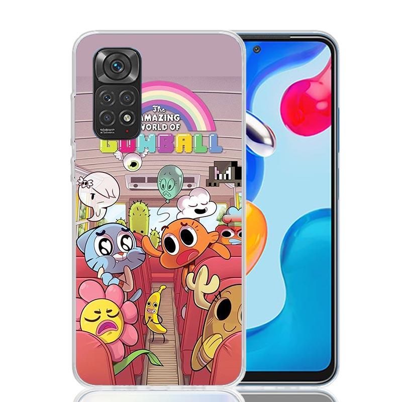 Custodia Telefono Il Fantastico Mondo di Gumball Per Xiaomi Redmi Note 13 14 15 Pro Plus 12S 12 14S 11S 11E 10 10S 11 11T 5G 4G Cover Coque