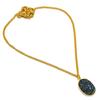 Peacock Titanium Druzy Gemstone 925 Sterling Silver Jewelry Necklace 20" GK-5014