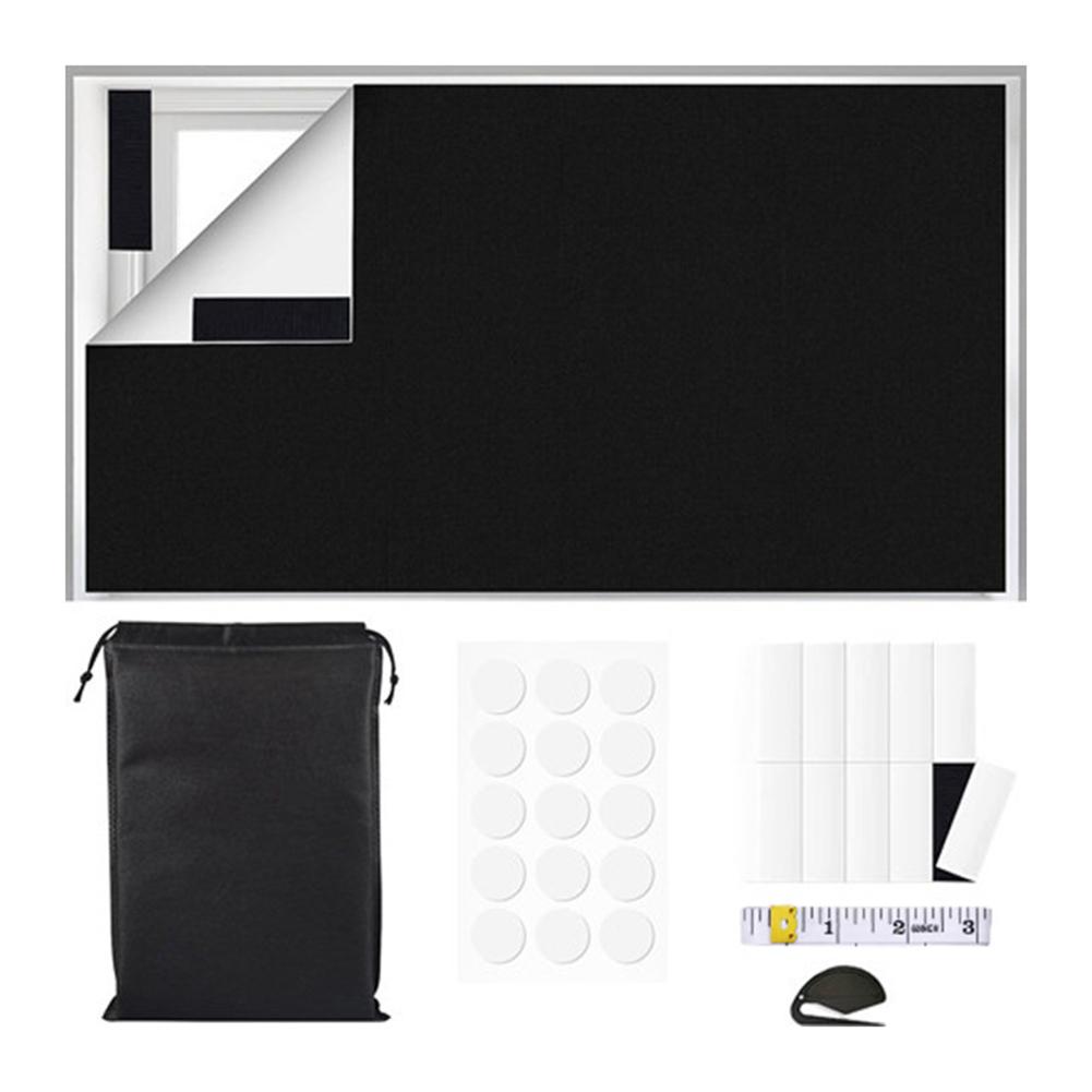 Travel Blackout Curtains For Kids Room Bedroom Sunshade Windproof Curtains 420D Oxford Cloth Blind Window Blackout Curtains